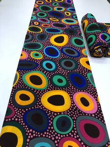 Tissu africain vibrant imprimé à la cire et coton Ankara Cambric Matériau durable de haute qualité pour les projets de vêtements et d'artisanat Dakar - Product Image 3