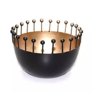 Bandeja redonda de Metal para cuencos, de diseño moderno y de lujo, para servir en el hogar, color plateado - Product Image 4