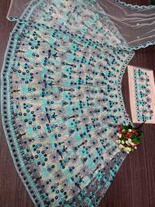 ÚLTIMAS LEHENGA CHOLI DE GEORGETTE Y SEDA SUAVE CON TRABAJO DE LENTEJUELAS CHINESAS Y DUPATTA CON TRABAJO - Product Image 4