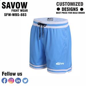 Pantalones cortos de gimnasio para hombre, poliéster ligero, tela de secado rápido, ribete reflectante, cintura ajustable con cordón, cómodos - Product Image 3