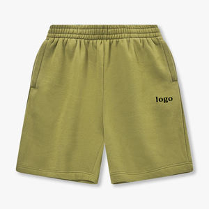 <b>Men's</b> High Street <b>Running</b> <b>Shorts</b> Custom Logo Cotton Fleece Sweat <b>Shorts</b> Solid Color Terry Fabric for Marathon Fitness Jogging - Product Image 1