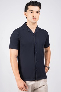 เซ็ตเสื้อเชิ้ตแขนสั้นสำหรับผู้ชายผ้าอัดอากาศสำหรับฤดูร้อนลำลองติดโลโก้ได้ตามต้องการ - Product Image 6