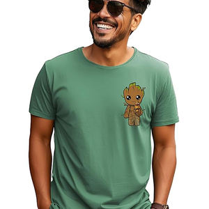 Gran oferta, camiseta de corte informal Simple, superventas, camiseta con diseño personalizado y estampado de logotipo, camisetas de manga corta de Color verde marino - Product Image 4