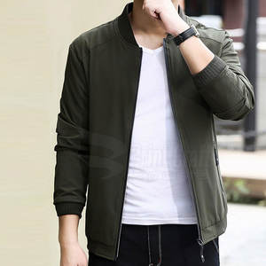 Chaqueta de invierno Bomber más vendida de manga larga Chaqueta Bomber ligera Chaqueta Bomber de color sólido - Product Image 4