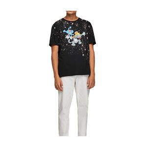 Venta al por mayor última moda patrón sólido camisetas de manga corta con cuello redondo de alto impacto de la etiqueta personalizada ODM servicios - Product Image 2