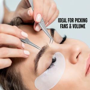 Pinzas para Extensión de Pestañas STL-14 Curvas en Forma de L de Acero Inoxidable con Punta de Precisión de 125 mm para Artistas Profesionales de Pestañas - Product Image 3