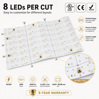 Feuille LED souple à rétroéclairage ultra-lumineux UL ETL pour comptoir en marbre, panneau LED flexible découpable