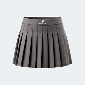 Jupe de tennis mini pour femme, séchage rapide, couleurs unies, logo personnalisé, style décontracté, taille élastique, respirante, prix de gros - Product Image 5