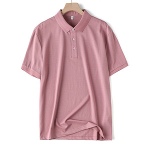 Polo de Golf de Lujo para Hombre, Corte Ajustado, Tejido de Seda de Alta Calidad, Color Oscuro, Corto, Diseño Sólido, Bordado Personalizado, Suministro ODM - Product Image 4