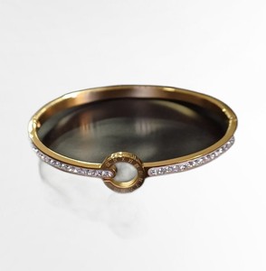 2024 ขายร้อน 18K Gold Platedสร้อยข้อมือสแตนเลสสร้อยข้อมืออัญมณีZirconแฟชั่นเครื่องประดับ - Product Image 4