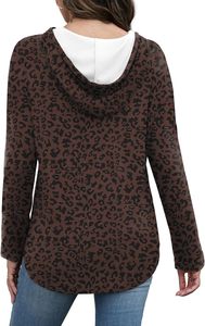 Sudaderas con Capucha para Mujer, Manga Larga, Otoño Invierno, 100% Algodón, Ropa Urbana, Logotipo Frontal Personalizable - Product Image 3