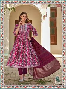 Reyon georgette ชุด kurti พิมพ์ลายฟอยล์สำหรับผู้หญิงพร้อมงานปักลายหมวดหมู่อินเดียและปากีสถานออนไลน์ - Product Image 4