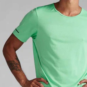 2024 entrenamiento Fitness ropa Spandex músculo Slim Fit correr entrenamiento hombres gimnasio deporte camisetas - Product Image 6