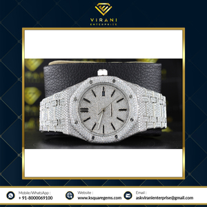 Reloj de diamantes VVS Clarity Moissanite de alta calidad con reloj automático de aspecto elegante para unisex disponible a un precio confiable - Product Image 5