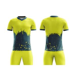 Chándal personalizado de manga corta para hombre y mujer, uniforme de fútbol de secado rápido, estampado por sublimación, ropa deportiva para fútbol - Product Image 4