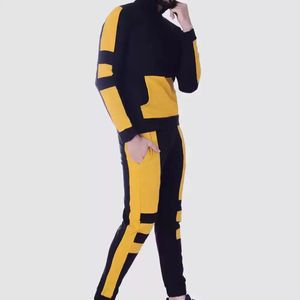 Service OEM/ODM, sweat-shirt et pantalon de survêtement en coton 100% lourd, coupe-vent, uni, deux pièces pour hommes - Product Image 3