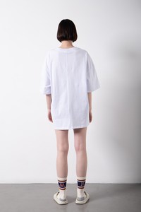 T-shirt oversize basique pour femme, couleur personnalisée, haute qualité, 100 coton, décontracté, 180 / 280 GSM, article OEM - Product Image 5