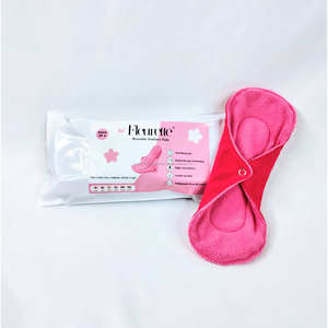 Serviette hygiénique en coton premium avec feuille supérieure respirante et coussin féminin doux et confortable pour les femmes à la peau sensible, fabriqué en Inde - Product Image 1