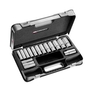 ชุดซ็อกเก็ตเฟคอม 1/2'' แบบยาว 12 จุด (16 ชิ้น) - Product Image 1