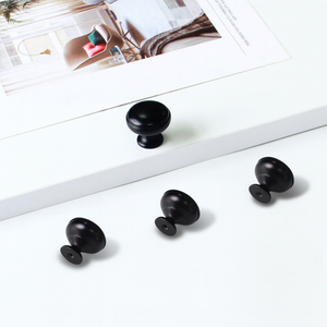 Bouton de meuble moderne classique noir mat durable, installation facile et durable pour cuisine, salle de bain, armoire, tiroir, salon - Product Image 1