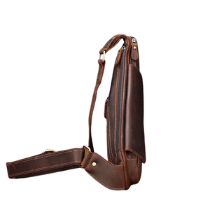 Heritage Luxe Genuine Leather <b>Crossbody</b> Bag with Adjustable <b>Strap</b> and Elegant Finish - Product Image 3