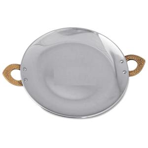 Bandeja de servicio redonda de calidad superior, bandeja de hierro y té de latón con construcción duradera y diseño elegante a precio mayorista - Product Image 5