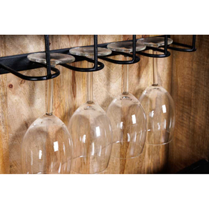 Noir meilleur nouveau meuble fait main en mangue solide meuble de rangement en bois de manguier dans le buffet d'usine de Style rustique indien pour la cuisine - Product Image 4