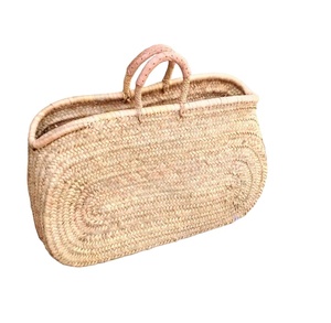 Bolso de mano de paja tejido a mano Bliss para mujer, bolso de hombro de paja, bolsos de playa de macramé y ganchillo - Product Image 1