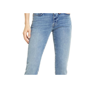 Le Garcon Ankle Slim Boyfriend Jadite Denim Pantaloni a matita con stampa floreale, design floreale semplice, traspiranti, lavabili, taglia 30, vita floreale - Product Image 2