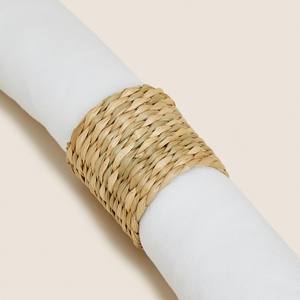 Anneaux de serviette en herbe de mer pour la décoration de table, vaisselle décorative, anneaux de serviette en herbe de mer pour la décoration de fête - Product Image 4