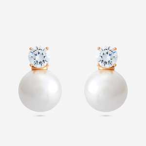 92.5 <b>Silver</b> <b>Stud</b> <b>Earrings</b> Ball Shape for Wedding-188338 - Product Image 1