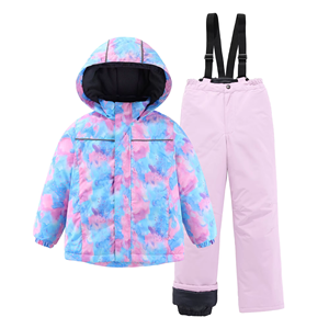 Combinaison de ski d'hiver professionnelle pour enfants, garçons et filles, veste imperméable coupe-vent avec pantalon chaud épaissi, nouveauté pour femmes - Product Image 3