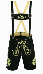 Elegante Bavarian Lederhosen, Kurz Hosen, Men Ledersosen Trachten Lederhosen Pantalones de cuero con tirantes 2025 - Product Image 3