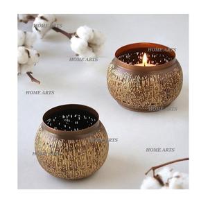 Lot de 3 bougeoirs photophore en fer de qualité exclusive Bougeoir de forme ronde de taille personnalisée à un prix compétitif - Product Image 4