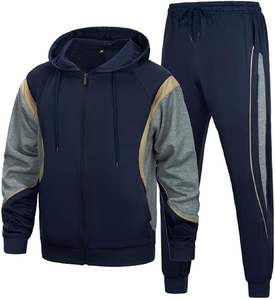 Conjunto Deportivo Personalizado con Capucha para Invierno, Alta Calidad, 100% Algodón, Unisex, Ropa Deportiva Lisa, Conjunto de Chándal Informal - Product Image 2