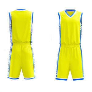 2024 ensemble de shorts de maillot de basket-ball pour hommes personnalisés jeunesse sublimé respirant léger uniforme réversible caractéristique Logo imprimé - Product Image 6