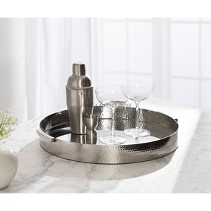 Plateau de service rectangulaire noir élégant avec un design moderne idéal pour organiser l'essentiel et afficher des accessoires élégants - Product Image 6