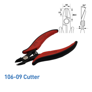 Hakko 106-09 Industrial Grade <b>Wire</b> Crimpers Cutting Tool Carbon Steel ESD Safe Ergonomic Design - Product Image 2