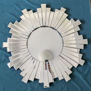 Espejo montado en la pared para decoración del hogar Espejo montado en la pared de lujo chapado en oro superventas Espejos de pared decorativos de forma ovalada - Product Image 4