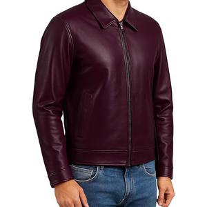 เสื้อผู้ชายฤดูหนาวลำลอง ผ้าผสมคอตตอน ระบายอากาศได้ดี เป็นมิตรกับสิ่งแวดล้อม ทรงปกติ แขนยาว ปรับแต่งได้ ด้านหน้าสไตล์นักขี่มอเตอร์ไซค์ - Product Image 2