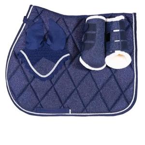 Almohadillas de sillín de equitación profesional 100% forro de tela de algodón almohadilla de sillín ecuestre ajustable colores sólidos - Product Image 3