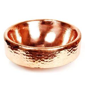 ACMI-Tazón redondo de cobre pulido de diseño simple para comida, hogar y utensilios de cocina, tazón de mezcla de metal a precio mayorista para fiestas - Product Image 1