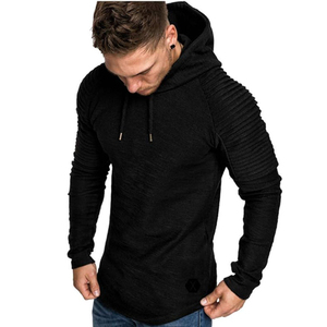 Venta al por mayor nueva sudadera casual de invierno con capucha de los hombres de peso pesado Slim Fitted sudadera impresa tallas únicas Fit All Plain Dyed - Product Image 5