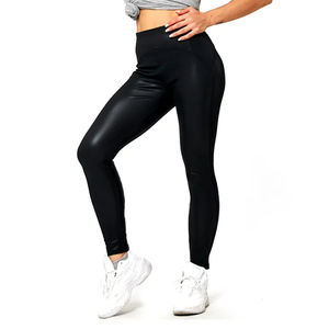 Nouveau Leggings de gymnastique taille haute pour femmes 100% coton pantalon de Yoga respirant avec poches vêtements de Fitness d'entraînement décontractés - Product Image 3