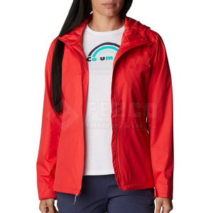 Wholesale Lightweight Winter Women's Hooded Windbreaker Jacket Quick Dry Breathable Outdoor Wear Nylon Lining Knitted Processing - Product Image 5