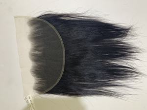 Venta al por mayor de cabello virgen, peluca de encaje Frontal HD suizo, transparente, recta - Product Image 3