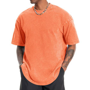 Camiseta de Algodón 100% con Lavado Ácido, Estilo Urbano, Talla Grande para Hombre, Venta al Por Mayor, Personalizable - Product Image 5