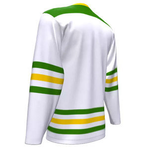 2024 Jersey de hockey sobre hielo unisex personalizado con impresión digital 100% poliéster diseño personalizado y nombre del equipo - Product Image 3