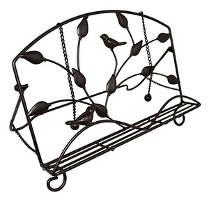Rusted Patina Finished Cookbook Holder Handmade Solid Metal Iron Cookbook Stand Newest Design Bookstand - Product Image 4