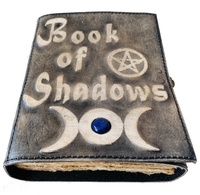 Libro de sombras para escribir, cuaderno de oración, diario de cuero vintage, libros de brujería, diario de mecán hecho a mano, diario de poetría en blanco